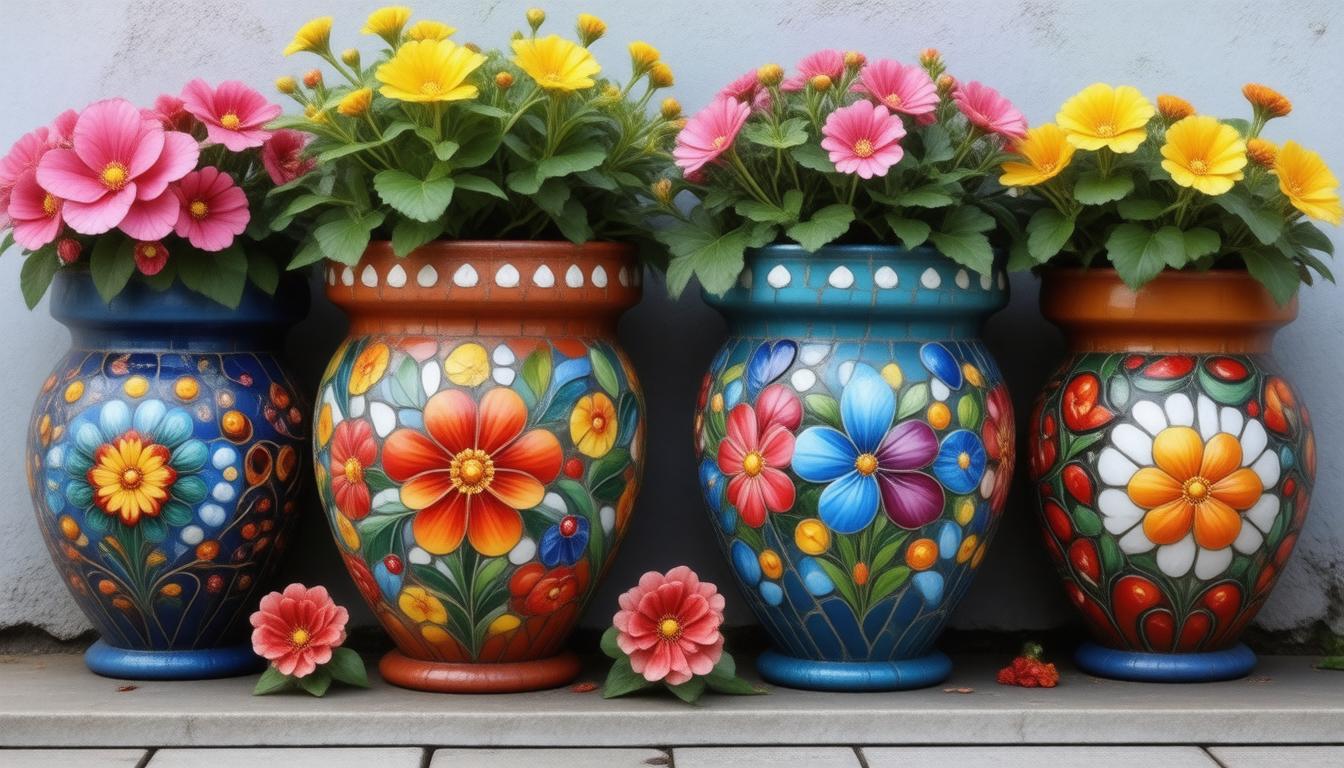 Transform Your Garden: Beautiful DIY Mosaic Flower Pots to Brighten Any Space