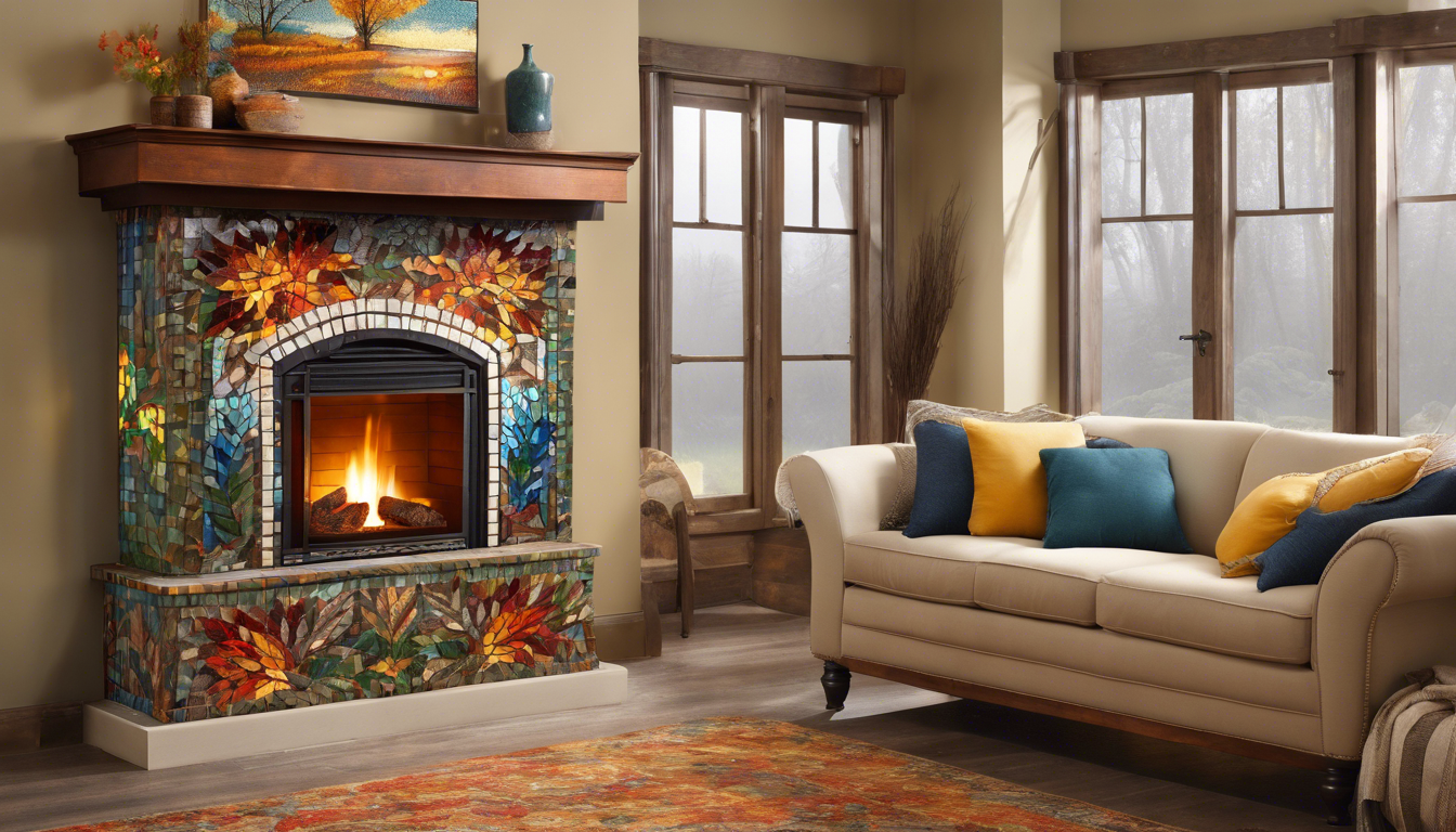 Transform Your Home: Nature-Inspired Mosaic Fireplaces by Mozaico