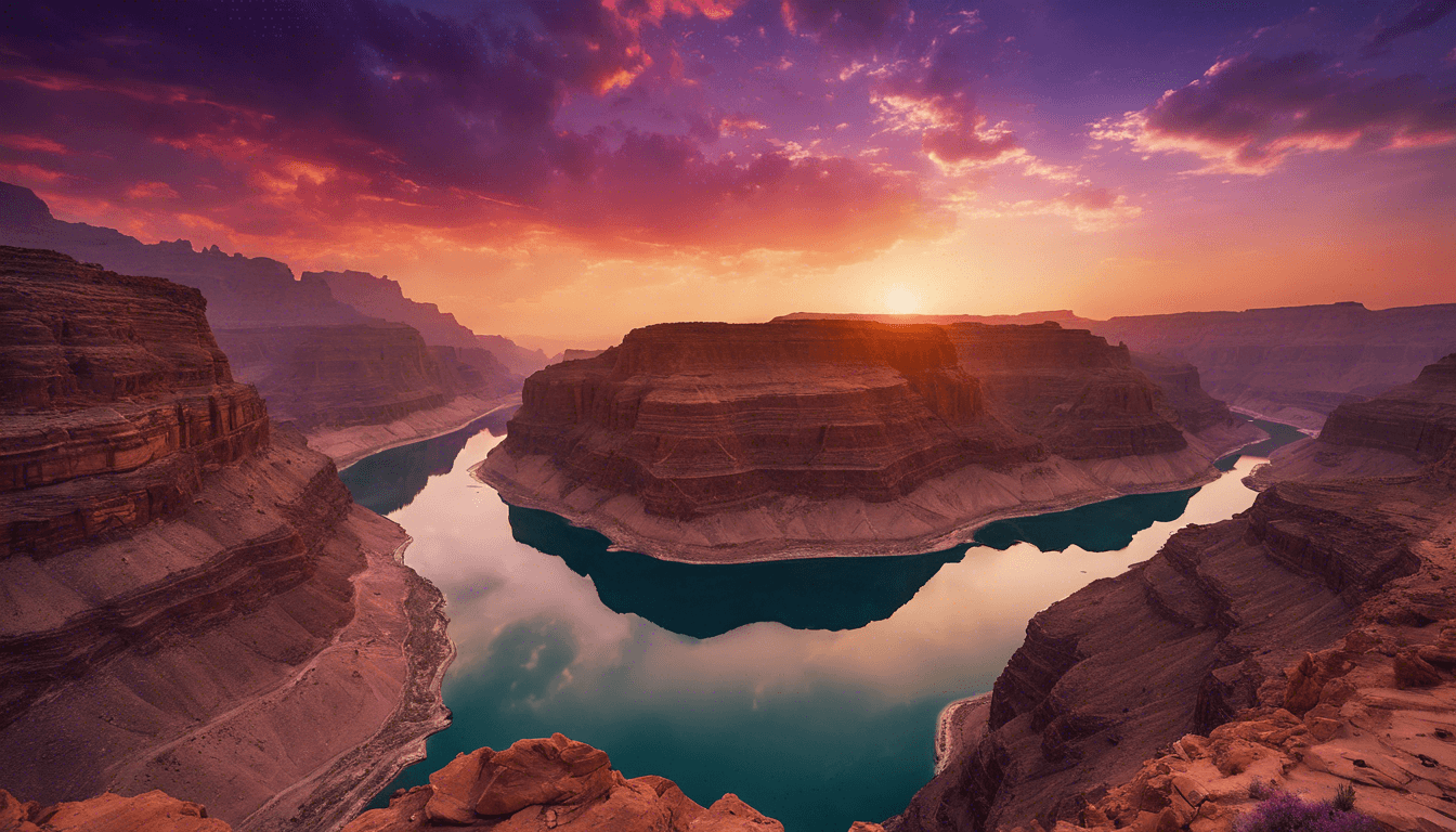 Sunset Views at Wadi Mujib