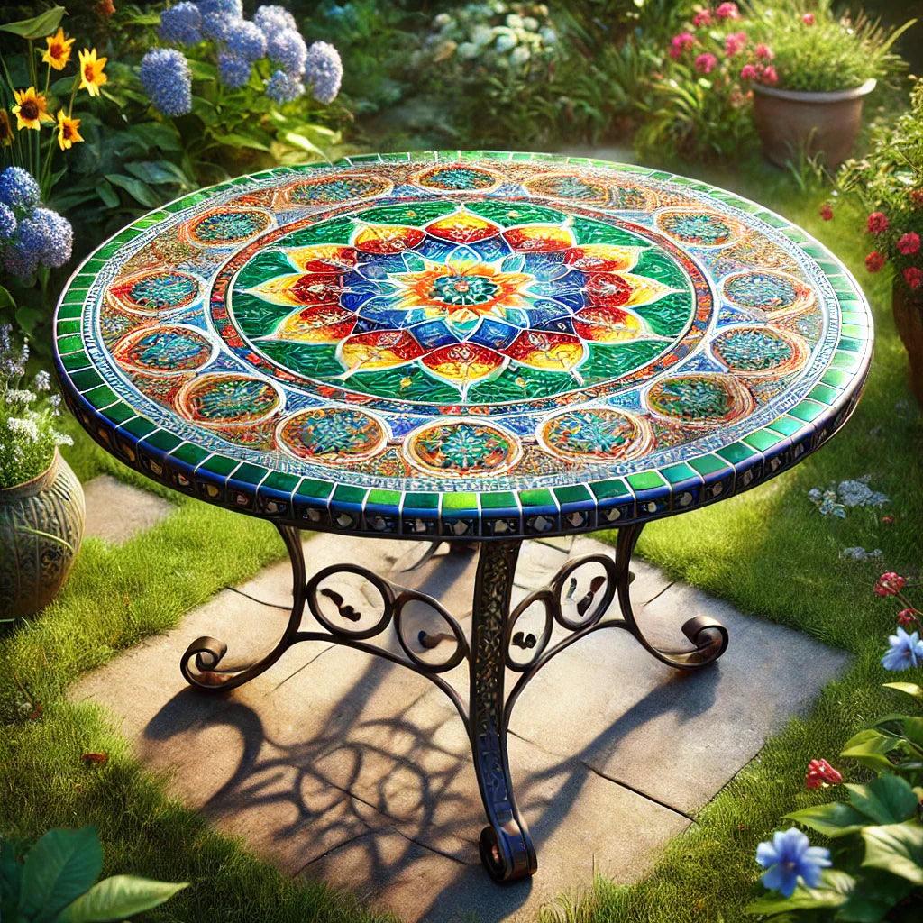 Garden Mosaic Table - ChicMozaic