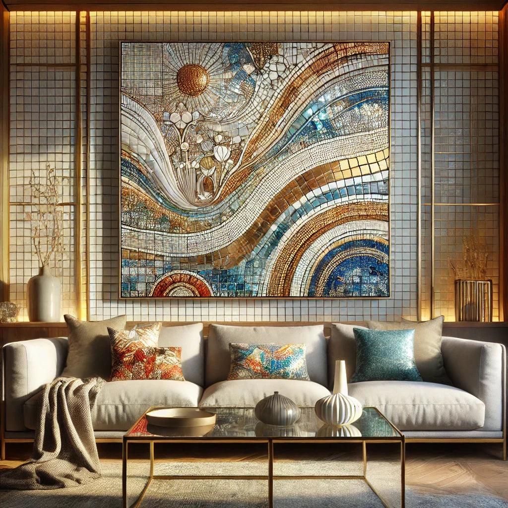 Living Room Mosaic Wall Hang - ChicMozaic