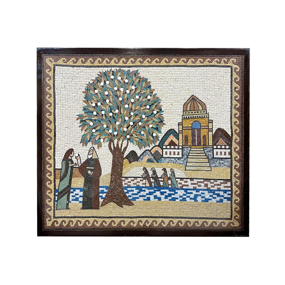 Mormon Church Mosaic Wall Hang - ChicMozaic