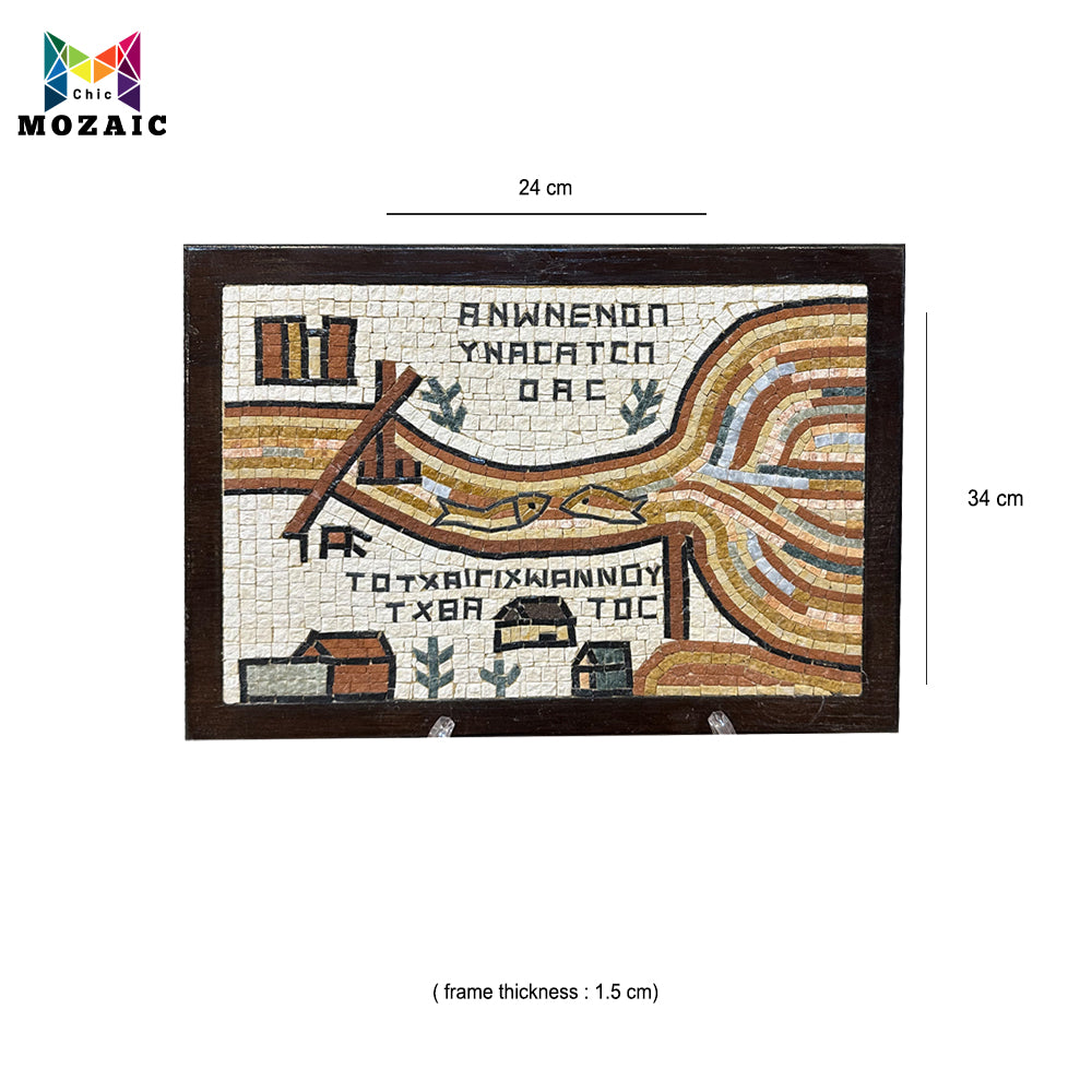 Jordan River and Valley Mosaic Wall Hang - ChicMozaic