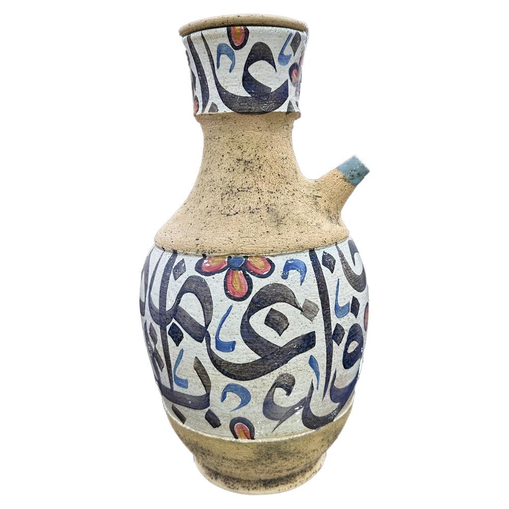 Hand crafted jug with made from clay extracted - ChicMozaic