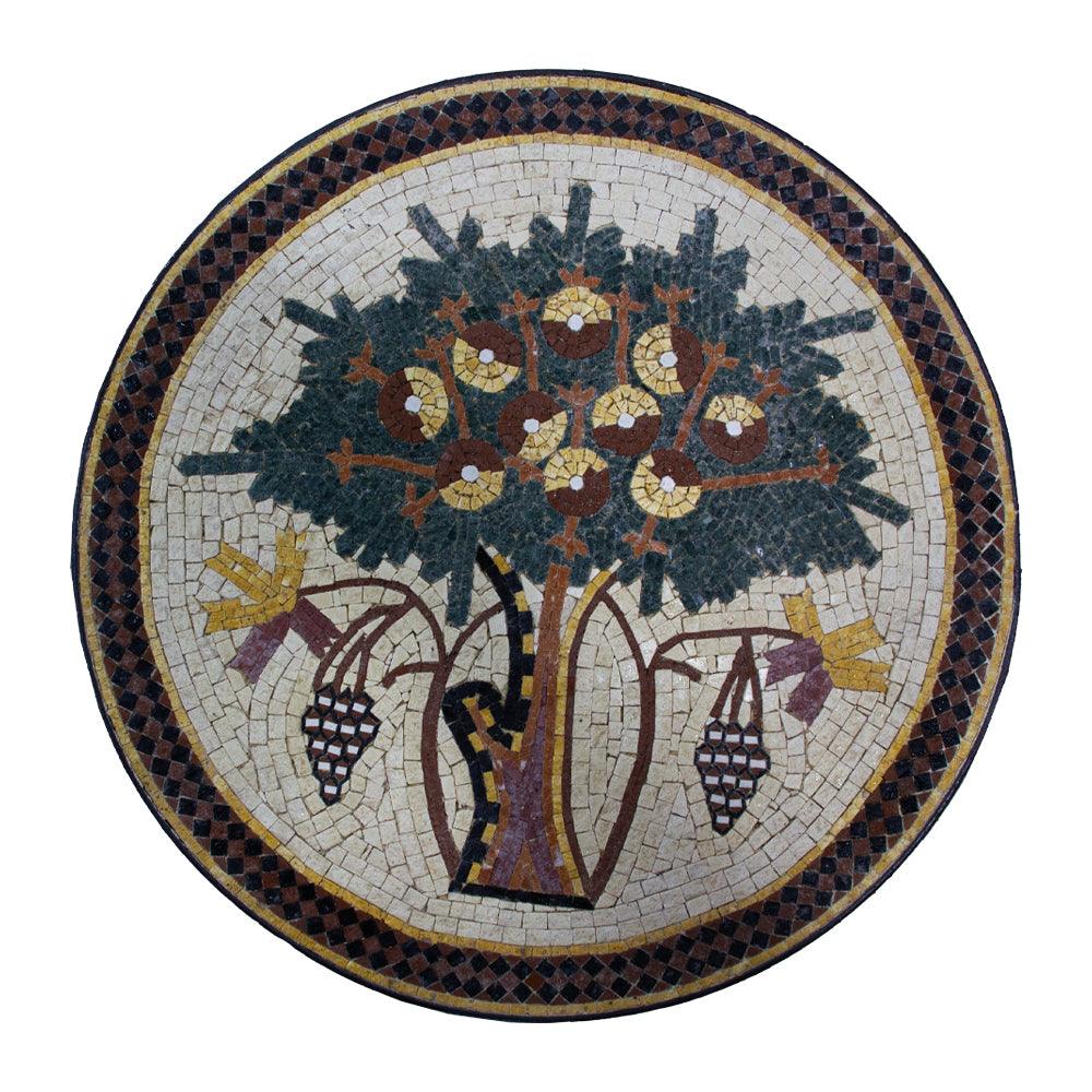 Tree of life design with Grapes - Handmade - ChicMozaic