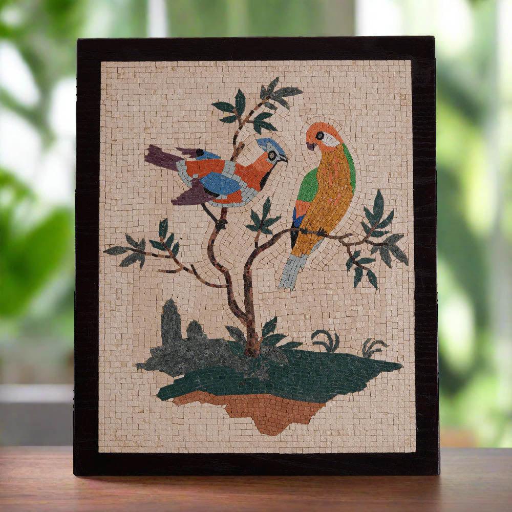 Birds design created by our artists - Handmade - ChicMozaic