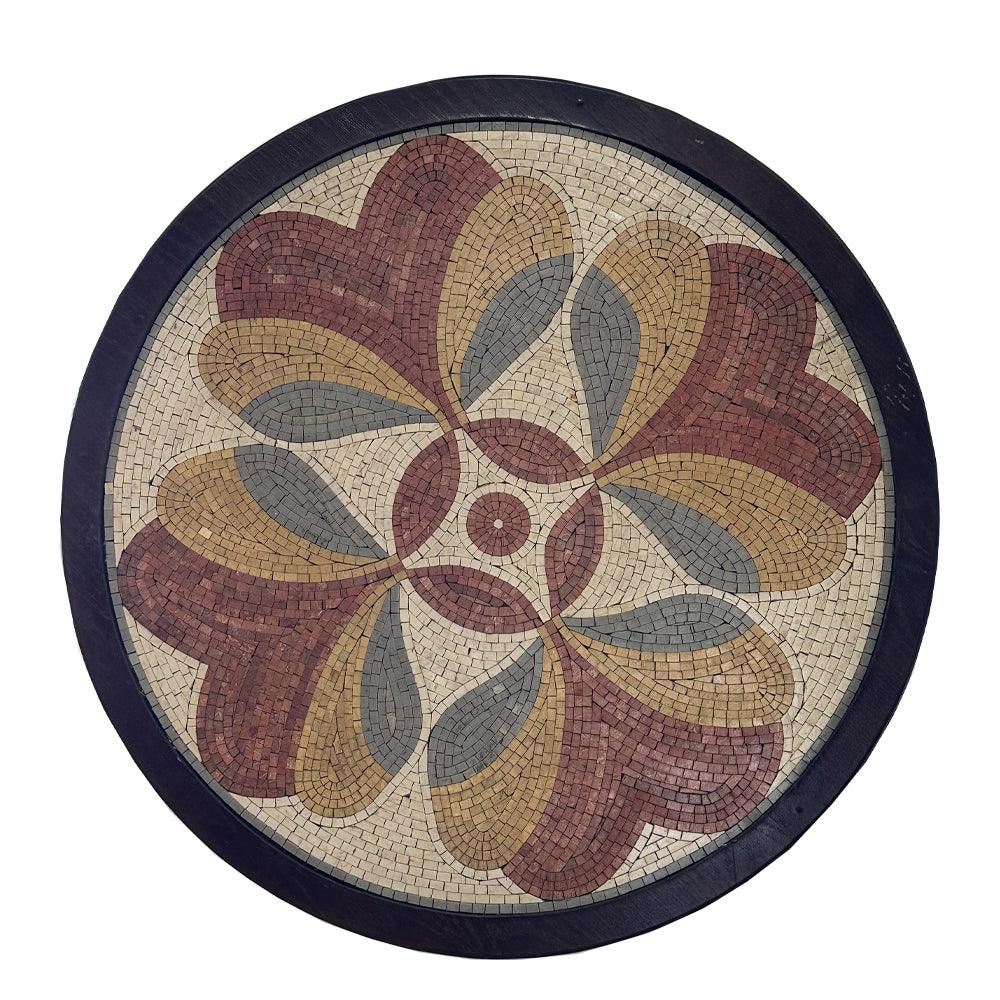 Handmade Mosaic With Natural Stone in the Shape of the Geometric Forms - ChicMozaic