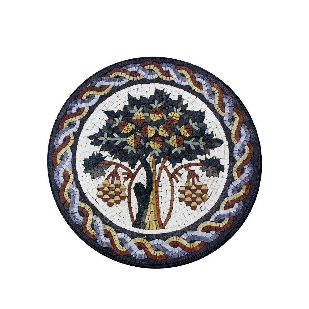 Tree of life design with grapes - Handmade - ChicMozaic