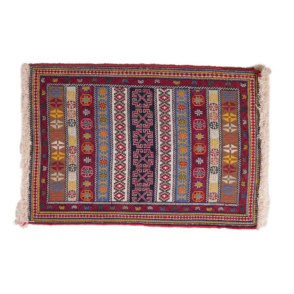 Handmade rug made of wool and camel hair - ChicMozaic