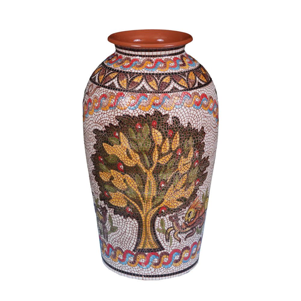 Ceramic vase representing the Tree of Life - ChicMozaic