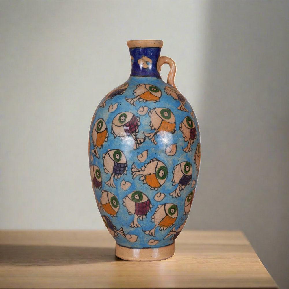 A vase made of ancient ceramic representing the Dead Sea - ChicMozaic