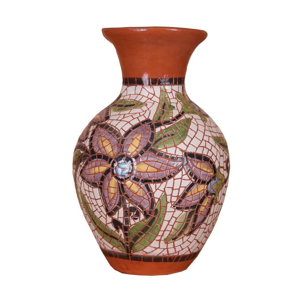 Ceramic Vase representing the rose - ChicMozaic